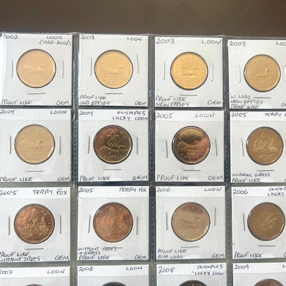 1987 to 2023 Canada Loonie Uncirculated 76 x $1 Coin Set! - Picture 6 of 16